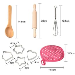 image-Children's apron cake cooking tools