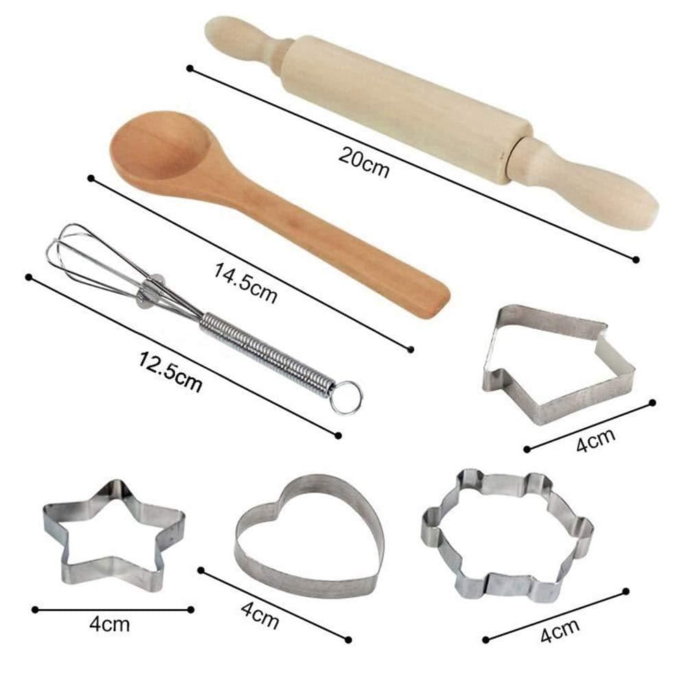 image-Children's apron cake cooking tools