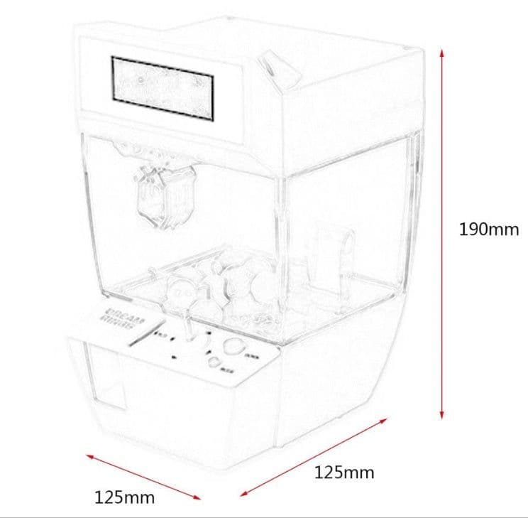 image-Multifunctional mini grab alarm clock coin purse