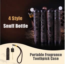 image-Best Seller Bottle Spoon Bullet Ebony Portable Vial Fragrance Toothpick