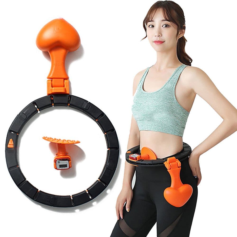 image-Smart Hoop Fitness Auto-counting Detachable Weight