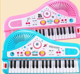 image-Children's multifunctional 37-key microphone baby music keyboard