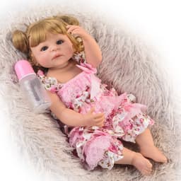 image-Reborn baby full silicone reborn baby soft silicone simulation baby
