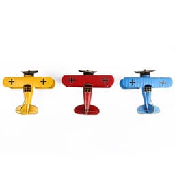 image-Vintage Mini Metal Decorative Plane Model