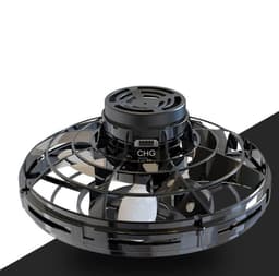 image-Mini Fingertip Gyro Interactive Decompression Toy Drone LED UFO Type Flying Helicopter Spinner Toy Kids