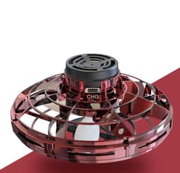 image-Mini Fingertip Gyro Interactive Decompression Toy Drone LED UFO Type Flying Helicopter Spinner Toy Kids