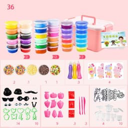 image-Super light clay 36 color set clay diy toy plasticine