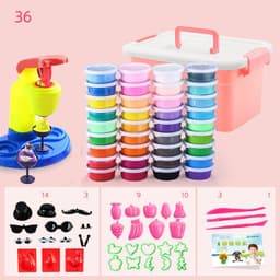 image-Super light clay 36 color set clay diy toy plasticine
