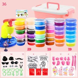 image-Super light clay 36 color set clay diy toy plasticine