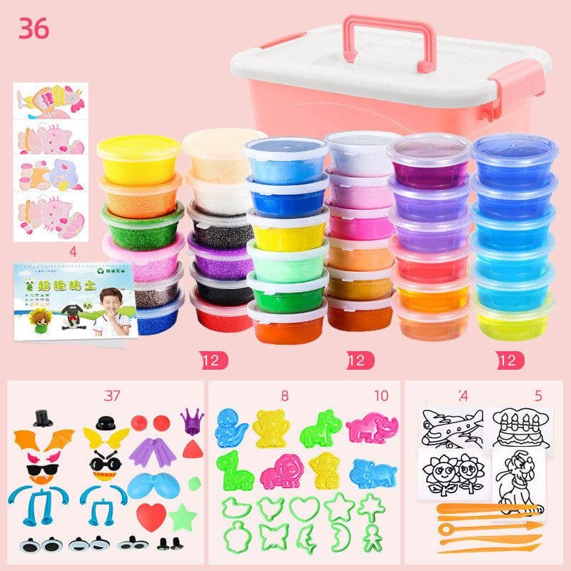 image-Super light clay 36 color set clay diy toy plasticine