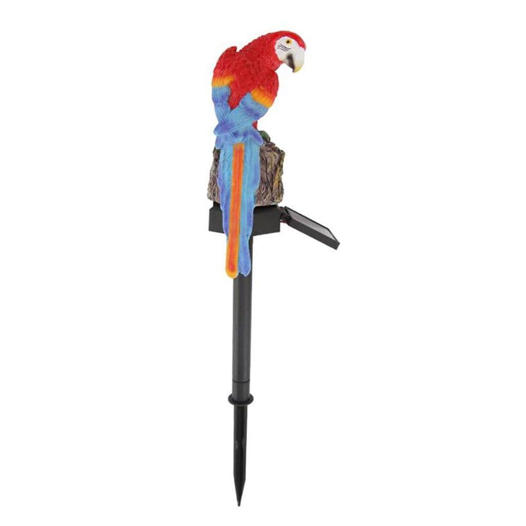 image-New modern garden decoration resin parrot solar lamp