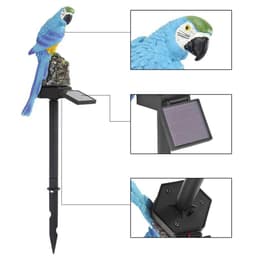 image-New modern garden decoration resin parrot solar lamp