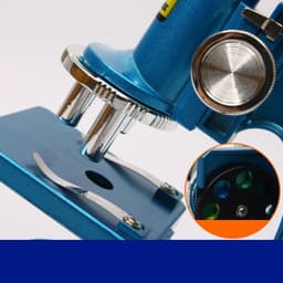 image-High power metal optical microscope