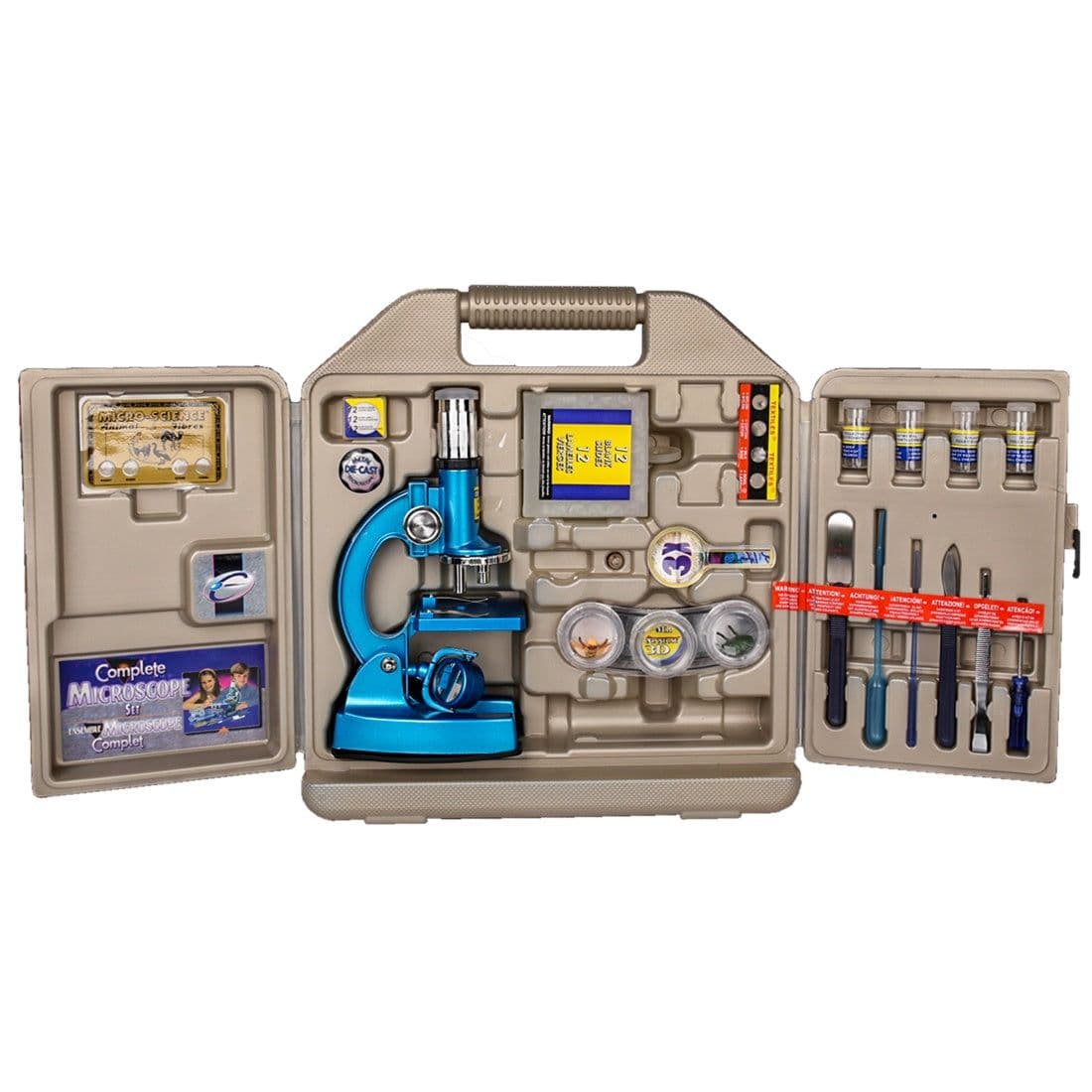 image-High power metal optical microscope