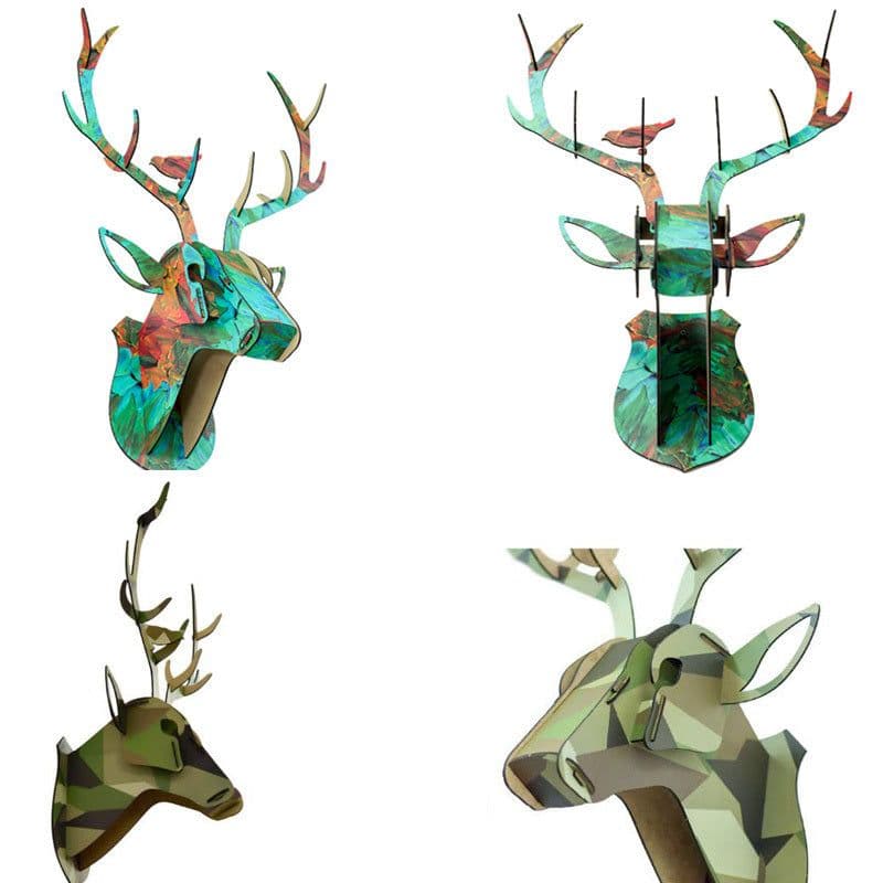 image-DIY assembled animal head