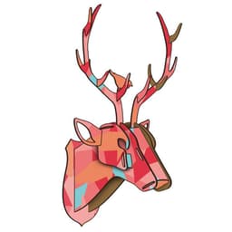 image-DIY assembled animal head