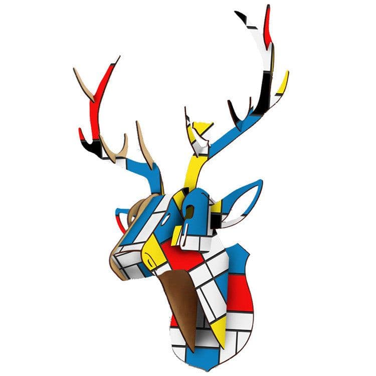 image-DIY assembled animal head
