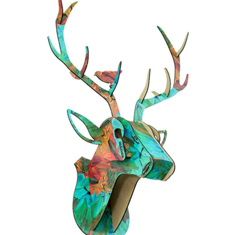 image-DIY assembled animal head