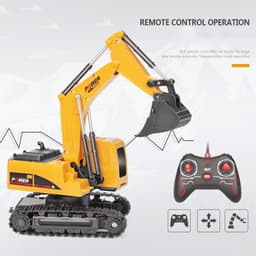 image-Alloy remote control excavator toy