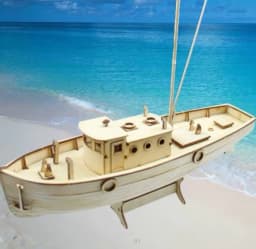 image-Model wooden assembled ship