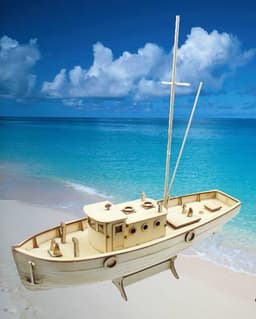 image-Model wooden assembled ship