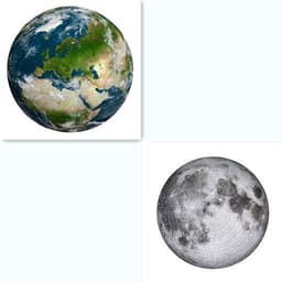 image-Moon/Earth Jigsaw Puzzle 1000 Pieces Large Round Full Space Adult Challenging and Fun
