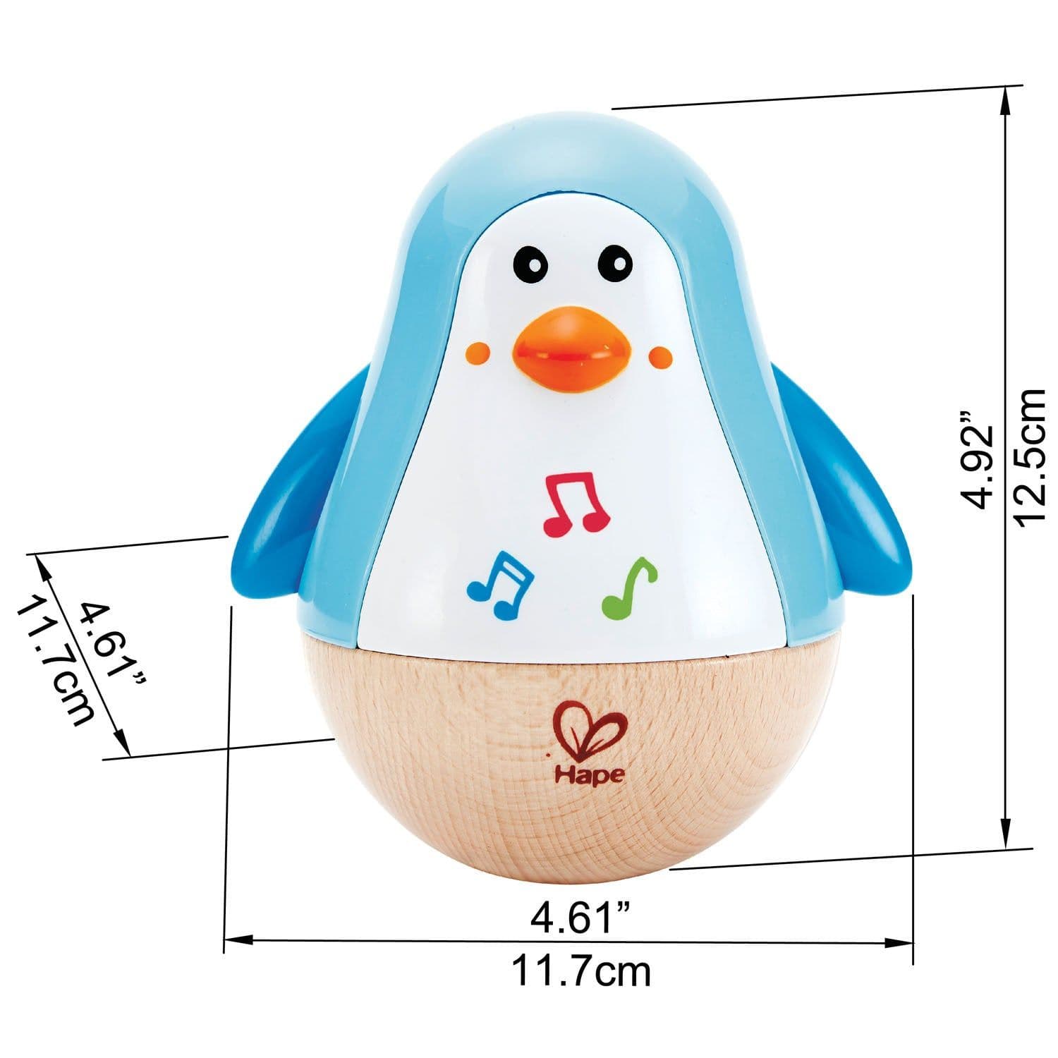 image-Music Penguin Tumbler Toy