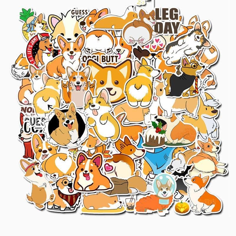 image-50 cute and adorable Corgi stickers