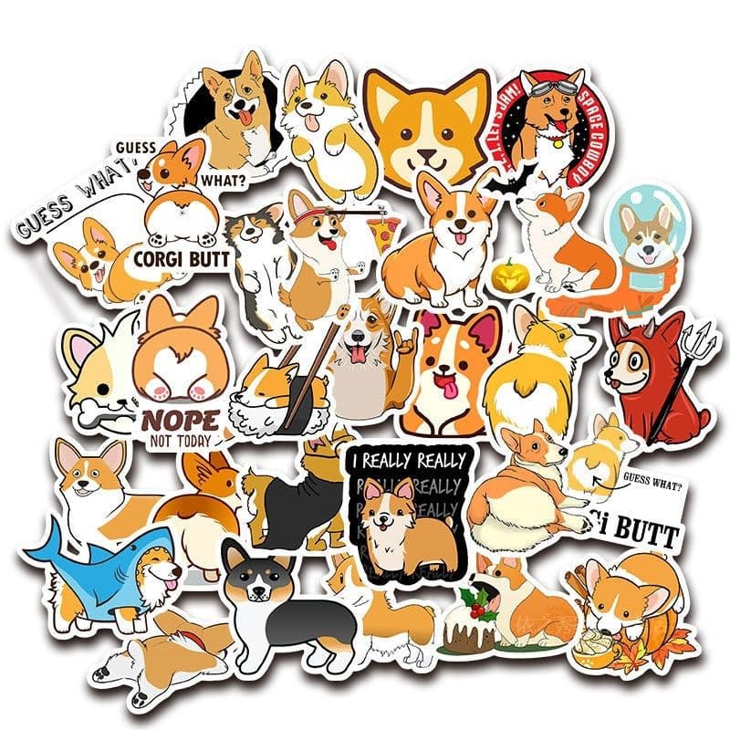image-50 cute and adorable Corgi stickers