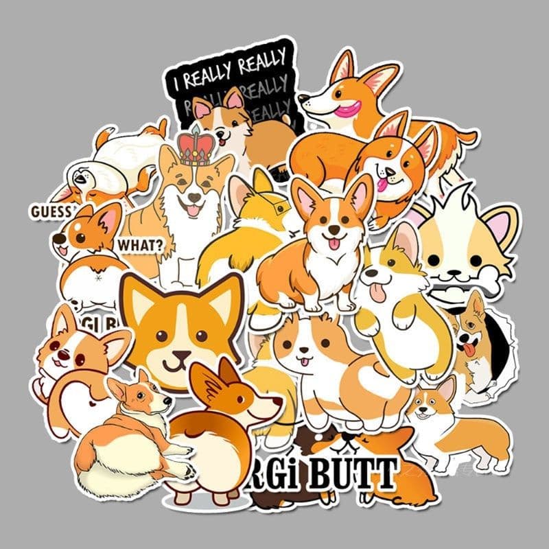 image-50 cute and adorable Corgi stickers