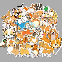 image-50 cute and adorable Corgi stickers