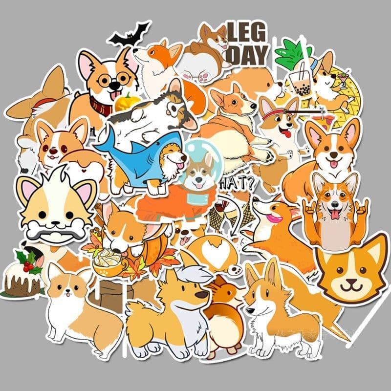image-50 cute and adorable Corgi stickers