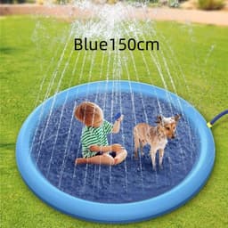 image-Non-Slip Splash Pad For Kids And Pet Dog Pool Summer Outdoor Water Toys Fun Backyard Fountain Play Mat