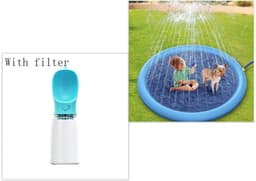 image-Non-Slip Splash Pad For Kids And Pet Dog Pool Summer Outdoor Water Toys Fun Backyard Fountain Play Mat