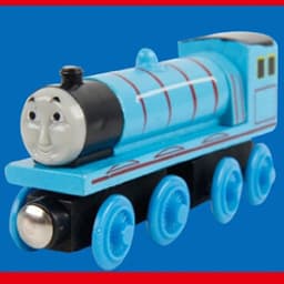 image-Wooden magnetic train