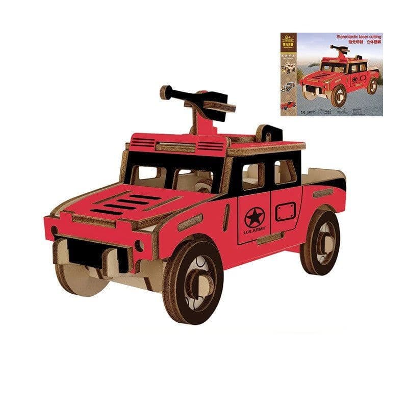 image-Villa model house wooden floor stand toys