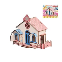 image-Villa model house wooden floor stand toys