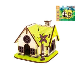 image-Villa model house wooden floor stand toys