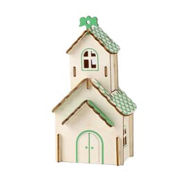 image-Villa model house wooden floor stand toys