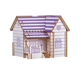 image-Villa model house wooden floor stand toys