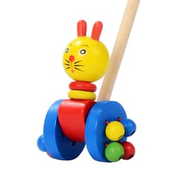image-Removable children's wooden cart toy