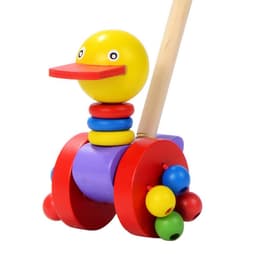 image-Removable children's wooden cart toy
