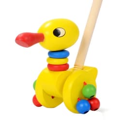 image-Removable children's wooden cart toy