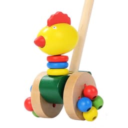 image-Removable children's wooden cart toy