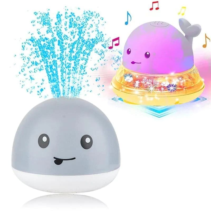 image-New Baby Bathroom Bath Electric Induction Whale Spray Small Toy