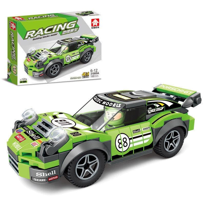 image-Assembled racing small particles educational toys