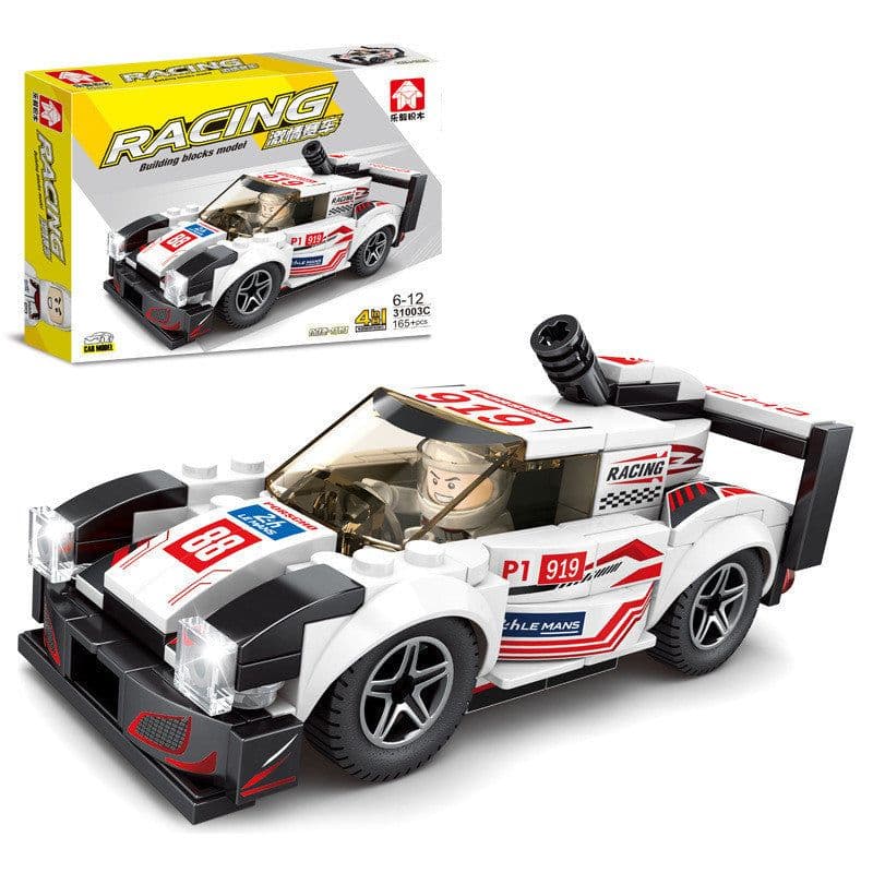 image-Assembled racing small particles educational toys