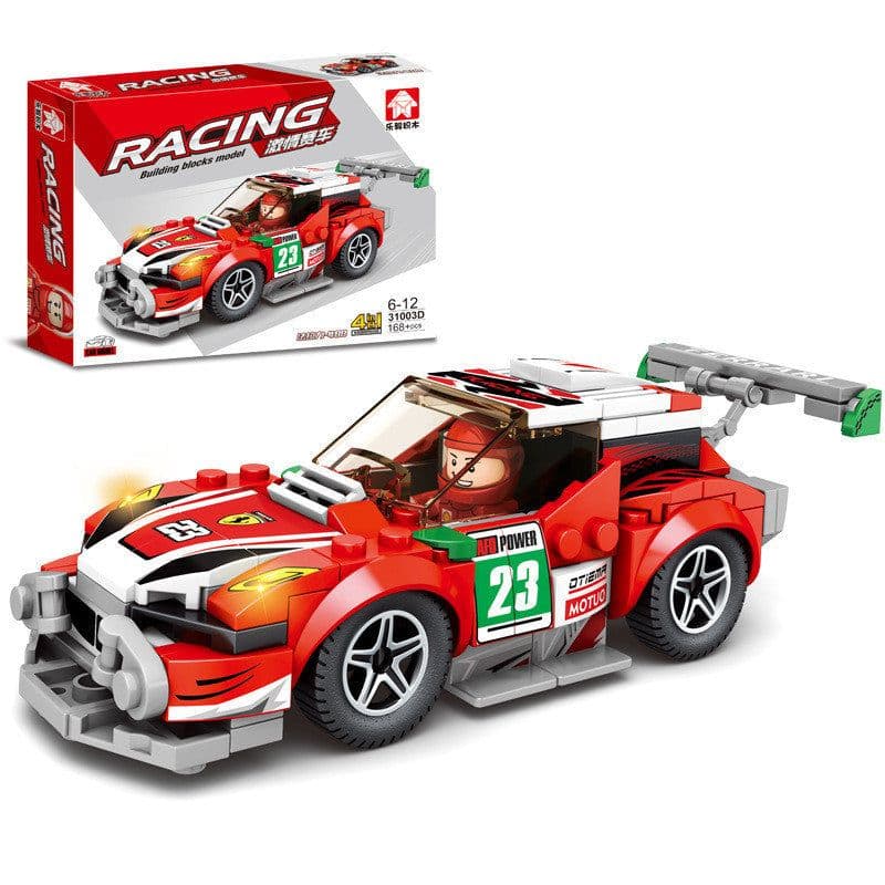 image-Assembled racing small particles educational toys