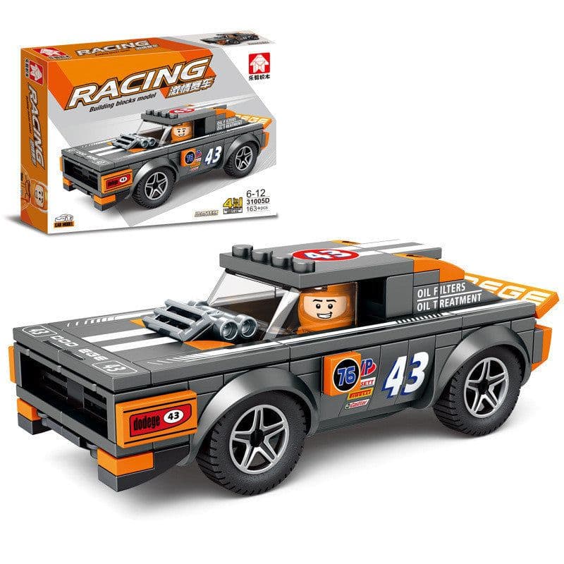 image-Assembled racing small particles educational toys