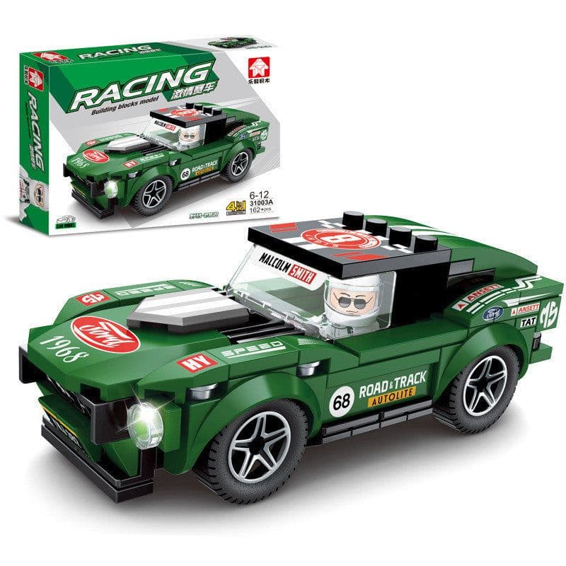 image-Assembled racing small particles educational toys